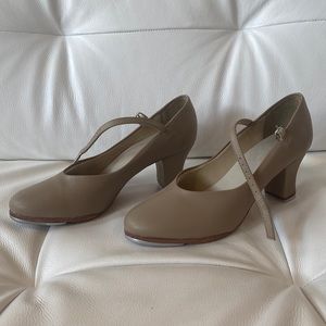 SO DANCA TAN TAP HIGH HEELED SHOES- WOMEN’S 7.5